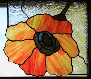 One of the Corner Poppies from Cheeky Monkey Glass Works!