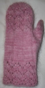 Back view of mitten