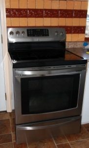 My new stove - stainless and black - classic pretty!